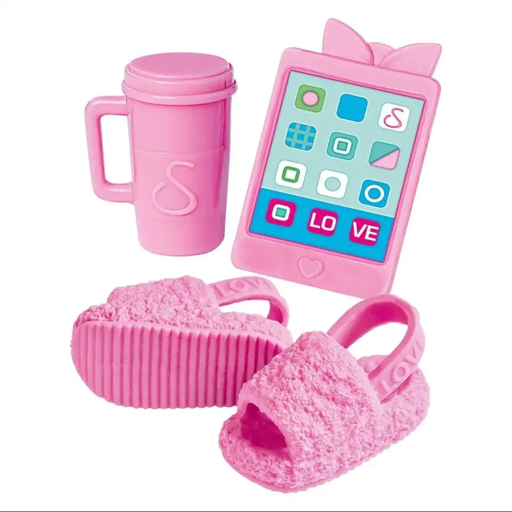 Steffi Love Relax Pop Blonde Doll Cozy Outfit Tablet Coffee Cup Play Set